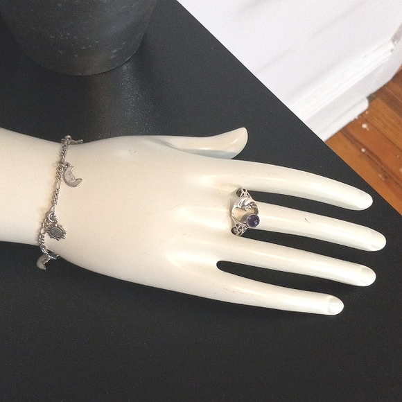 925 amethyst ring - Picture 8 of 9